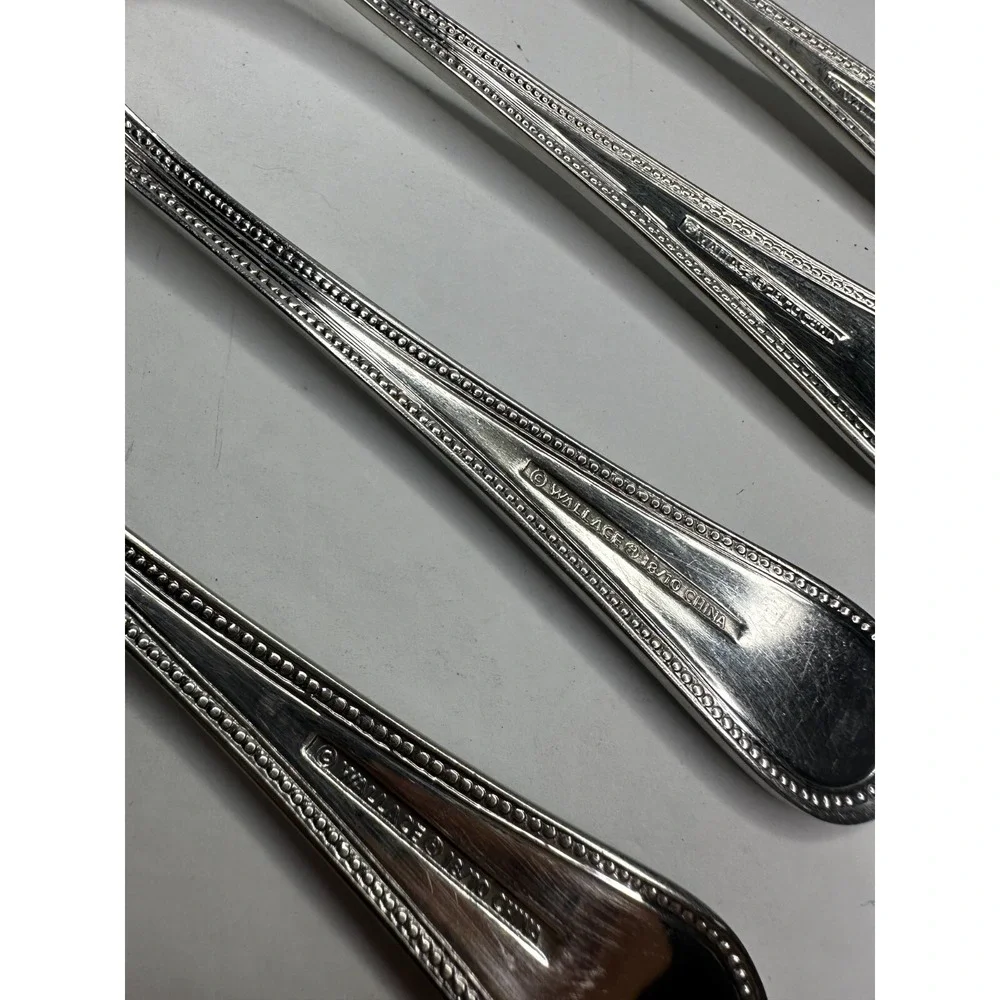 Wallace CONTINENTAL‎ BATEMAN 18/10 Stainless Flatware 12 pc set Fork Spoon Knife